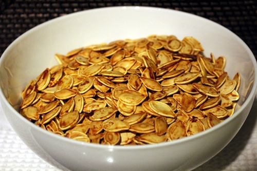 Pumpkin Seeds in a bowl
